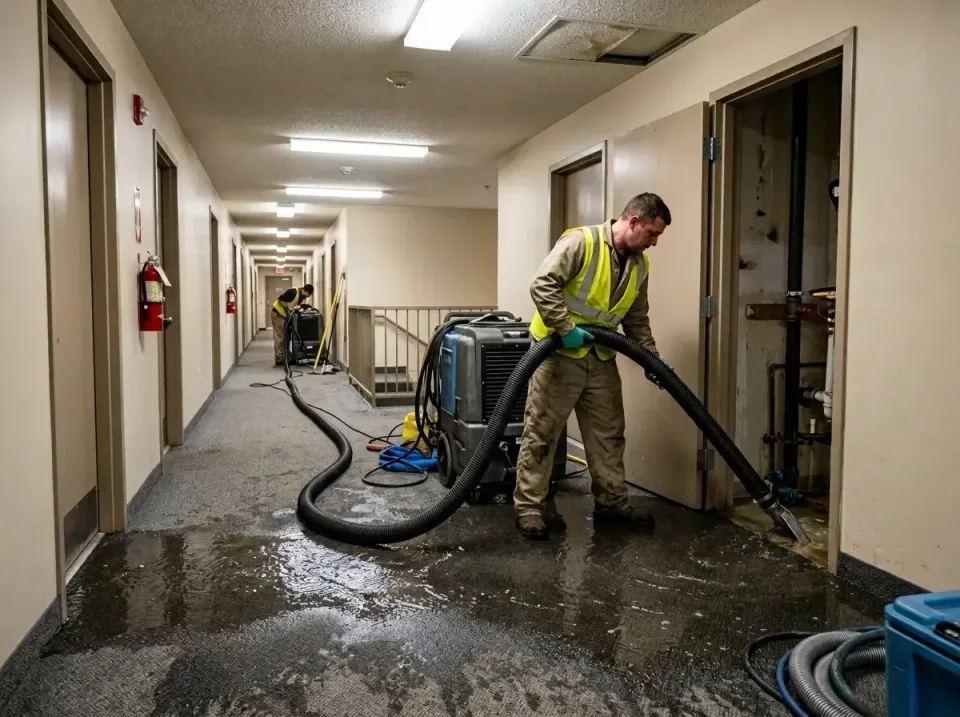 multi-unit-apartment-hallway-f-005 — frequently asked questions, Emergency Burst Pipe Water Extraction & Removal in Richwood…